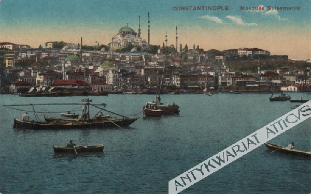 [pocztówka, lata 1920-te] [Konstantynopol - Meczet Sulejmana] Constantinople - Mosquee Suleymanie