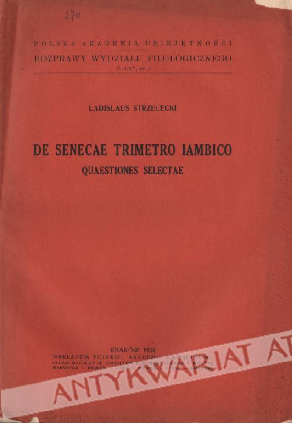 De Senecae trimetro iambico quaestiones selectae