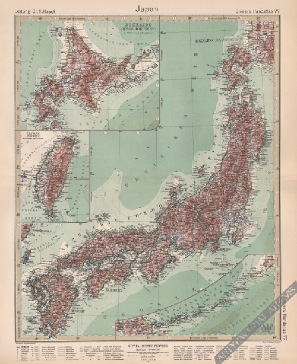 [mapa, 1925] Japan [Japonia]