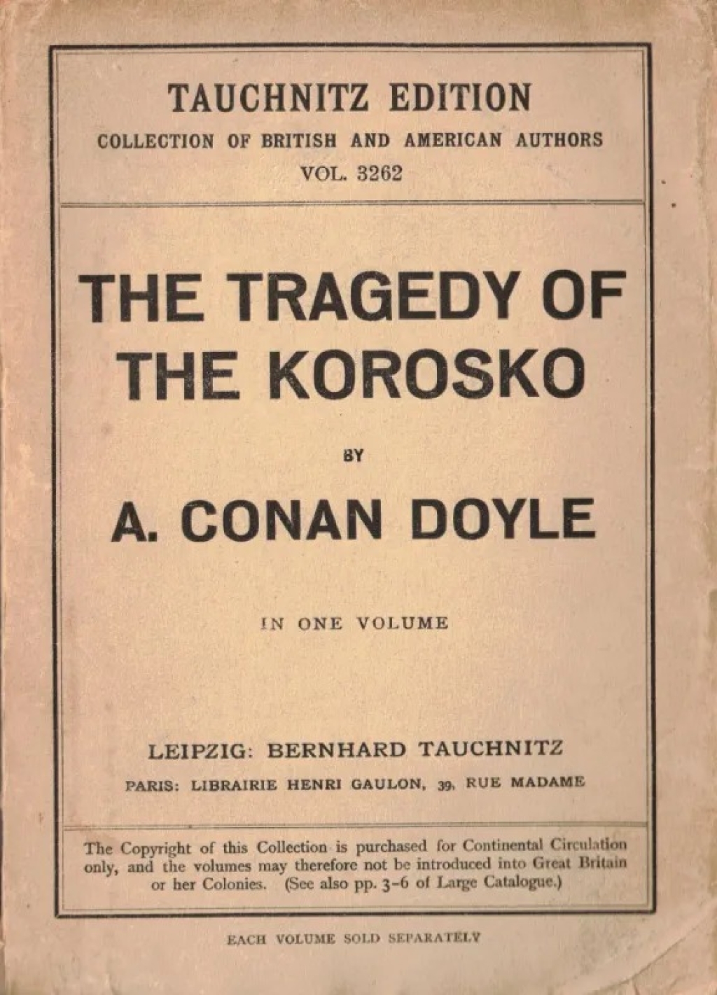 The Tragedy of the Korosko