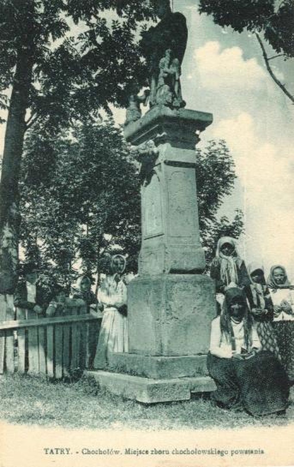 [pocztówka, lata 1910] Tatry - Chochołów. Miejsce zboru chochołowskiego powstania