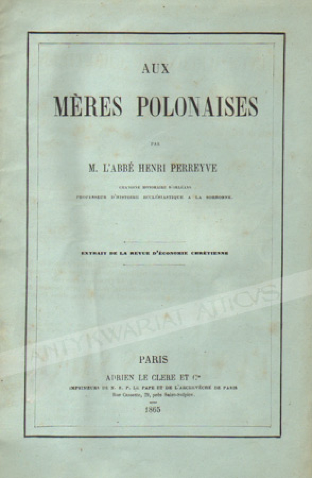 Aux meres polonaises
