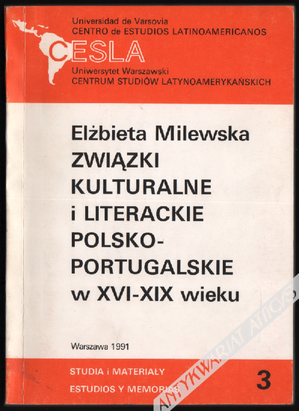Związki kulturalne i literackie polsko-portugalskie w XVI-XIX wieku