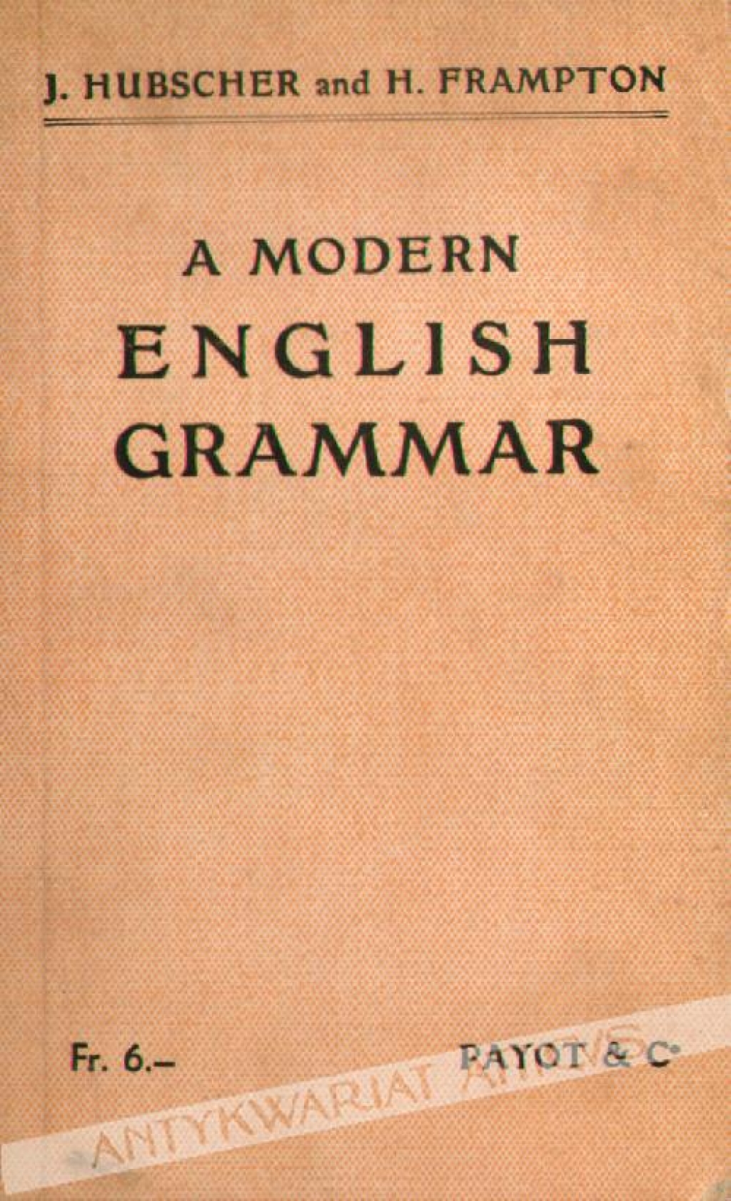A Modern English Grammar  [pieczęć oflagu w Neubrandenburgu - Oflag II E]