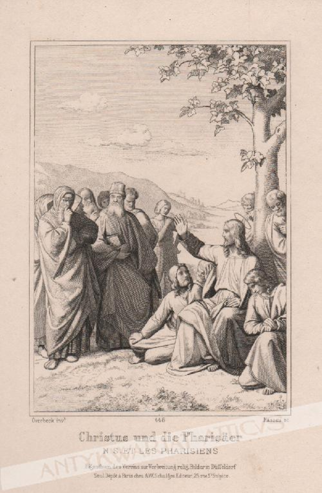 [rycina] Christus und die Pharisaer