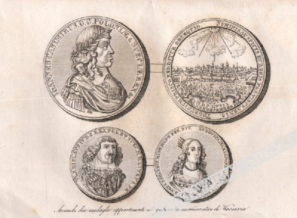 [rycina, 1831] Secondo due medaglie appartenenti al gabinetto numismatico di Warsavia [Dwa medale z kolekcji Gabinetu Numizmatycznego w Warszawie]