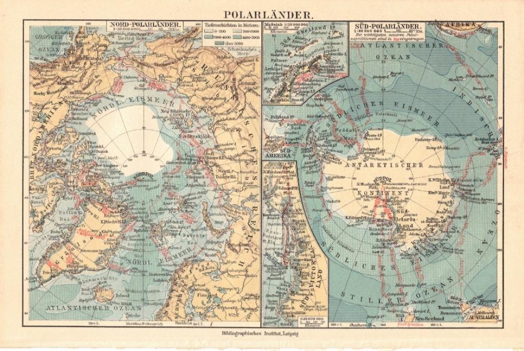 [Mapki biegunów, 1914] Polarlander [Biegun Północny, Biegun Południowy]