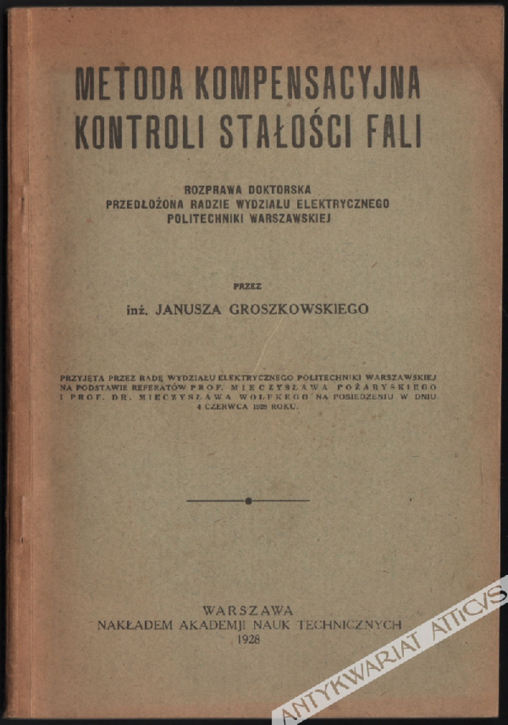 Metoda kompensacyjna kontroli stałości fali
