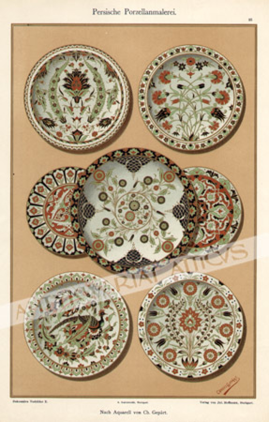 [rycina, 1895] Persische Porzellanmalerei