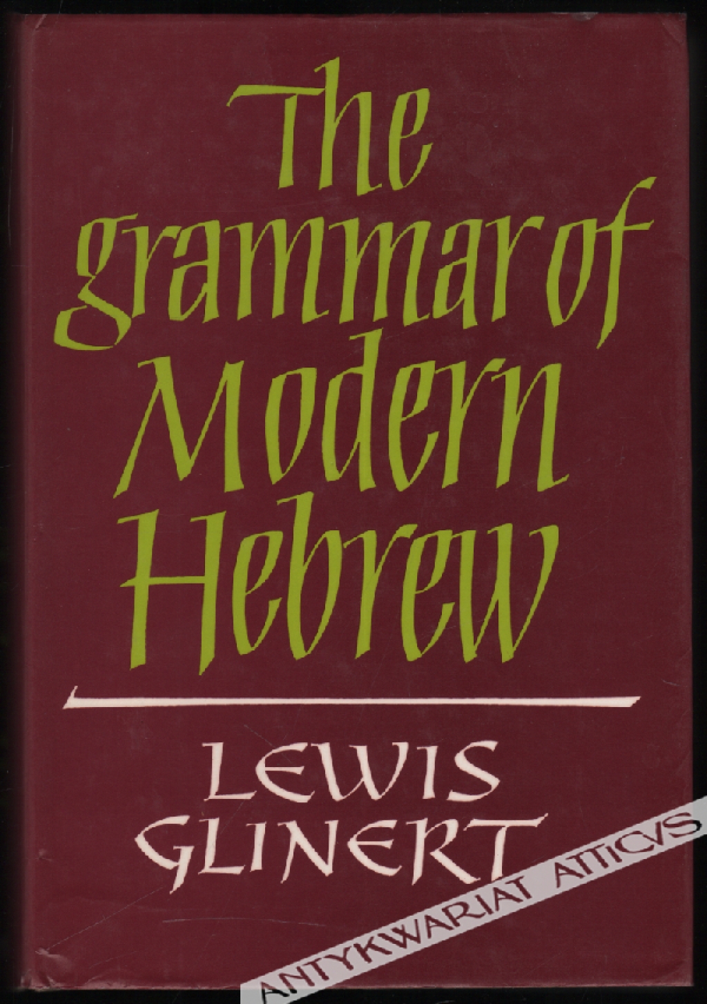 The grammar of Modern Hebrew 