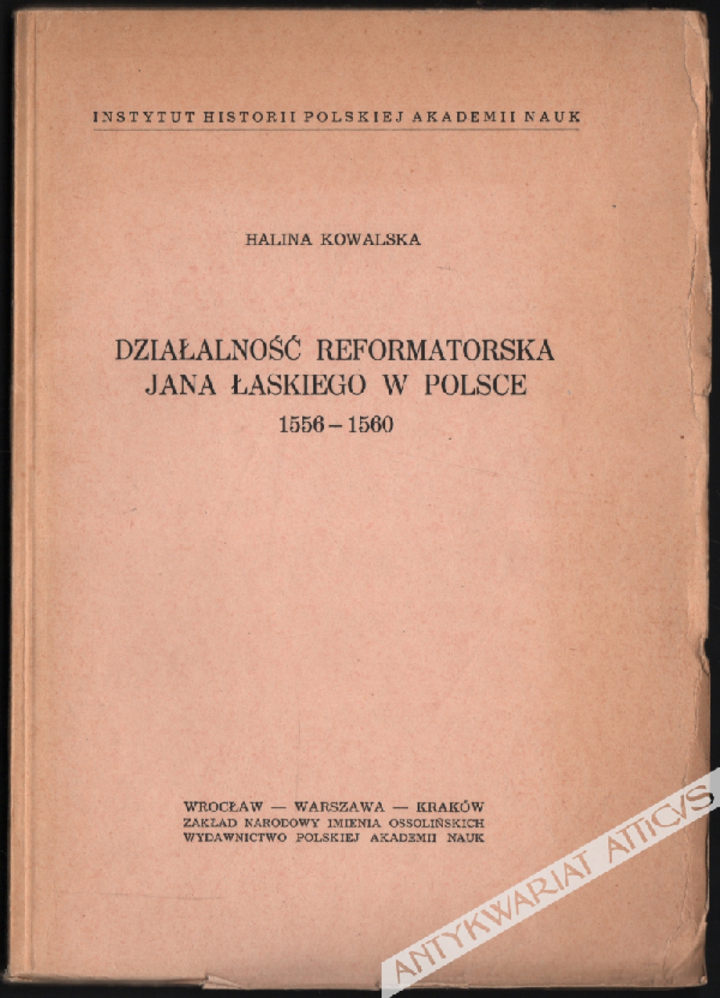 Działalność reformatorska Jana Łaskiego w Polsce 1555-1560
