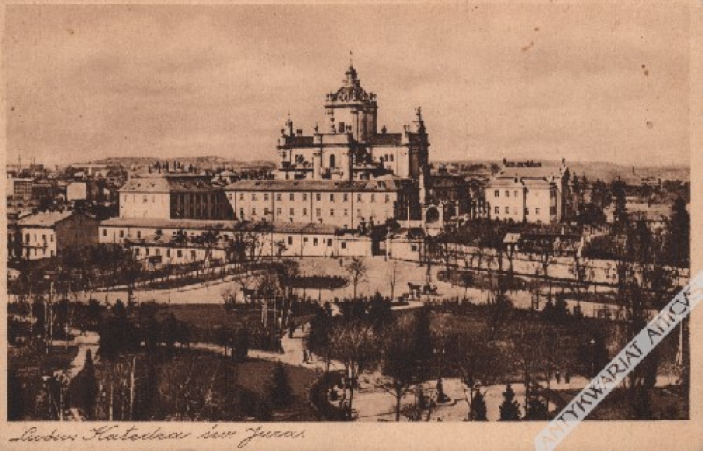 [pocztówka, lata 20-te] Lwów. Katedra św. Jura