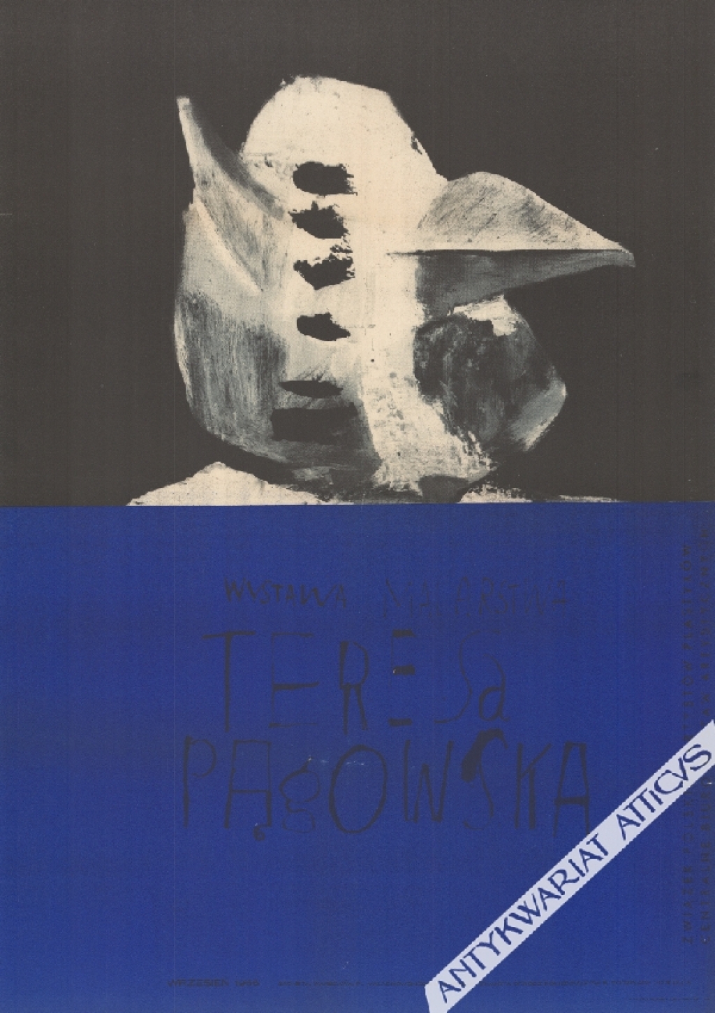 [plakat, 1966] Wystawa malarstwa Teresa Pągowska. Wrzesień 1966, Zachęta