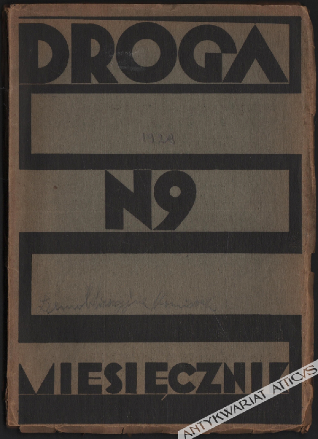Droga. Miesięcznik poświęcony sprawie życia polskiego, 1929, nr 9