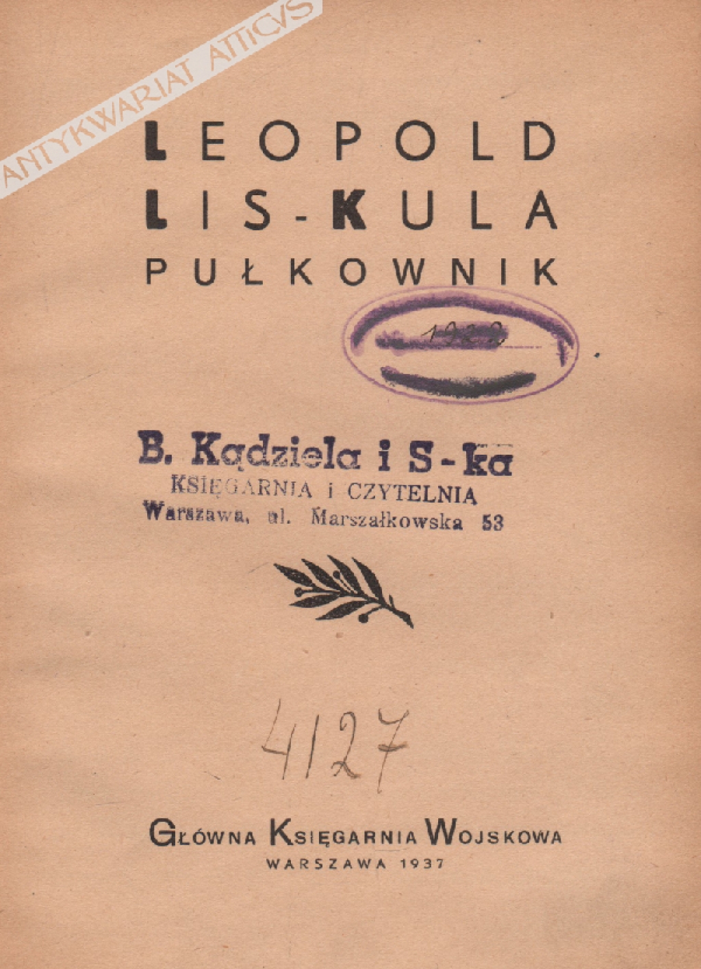 Leopold Lis-Kula pułkownik