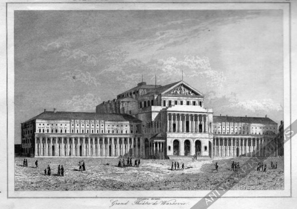 [rycina, ok. 1840] Grand Theatre de Warsovie [Teatr Wielki w Warszawie]