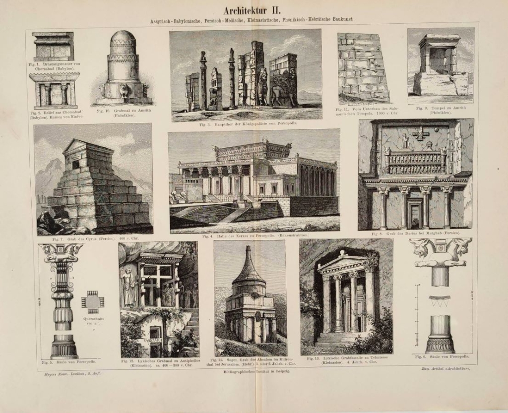 [rycina 1897] Architektur II: ,.......... [architektura starożytnej Persji]