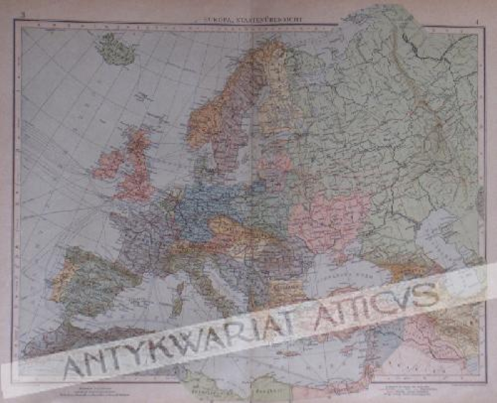 [mapa, Europa, 1921] Europa, Staatenübersicht
