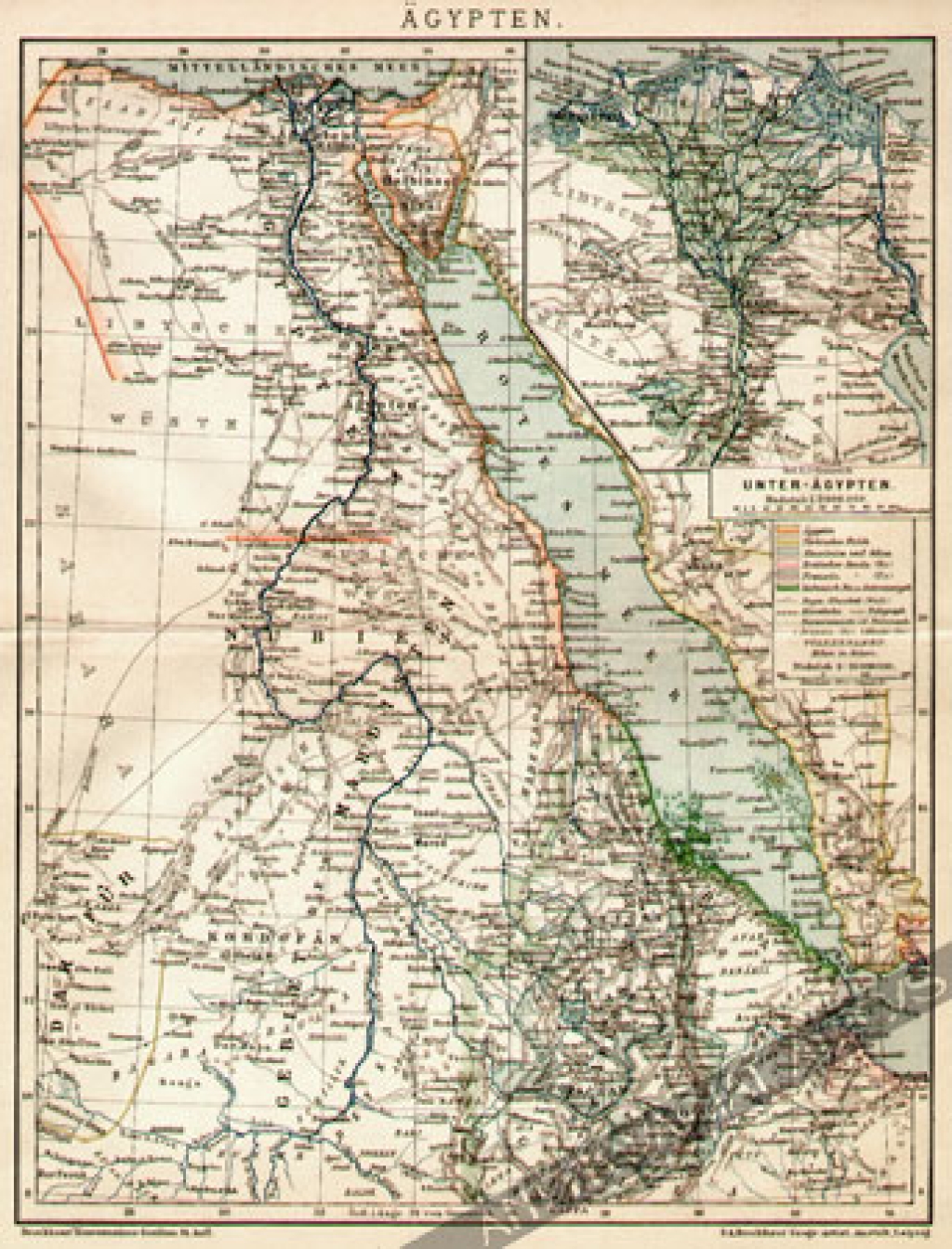 [mapa, 1900] Agypten [Egipt]