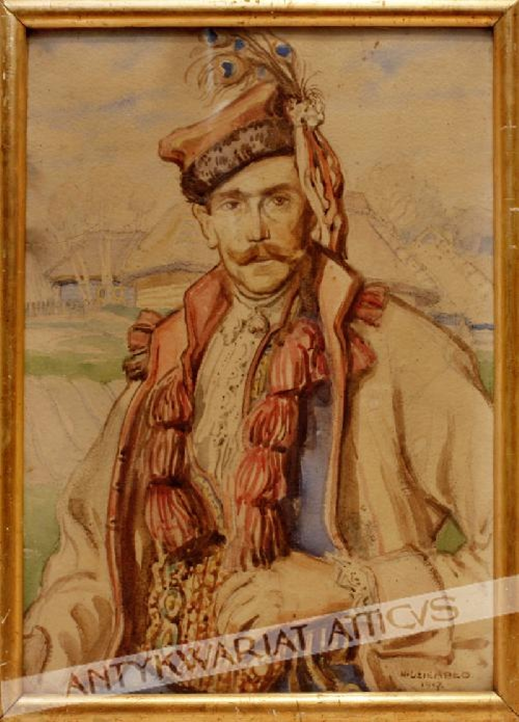 [rysunek, 1917]  Krakowiak [portret Włodzimierza Tetmajera]