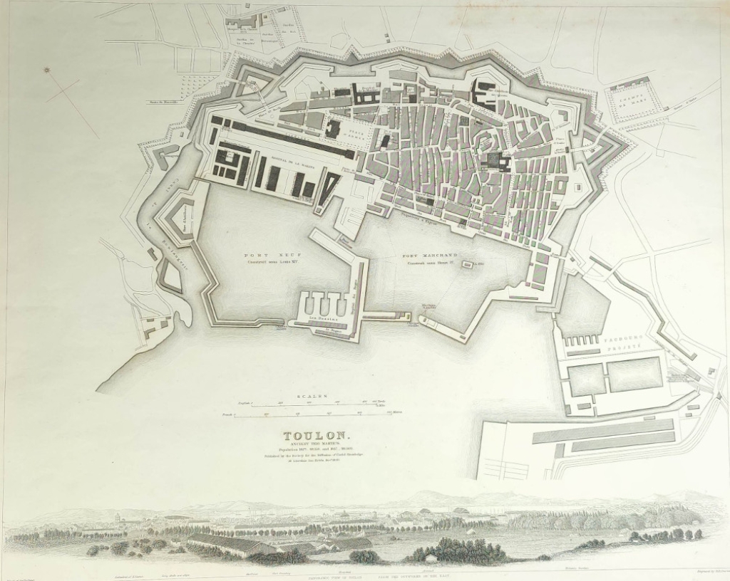 [plan, 1840, Tulon] Toulon. Ancient Telo Martius