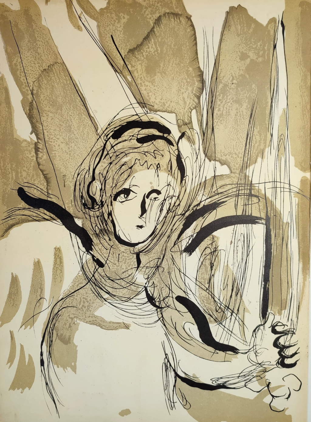 [grafika, 1956] L'Ange à l'Épée [Anioł z mieczem]