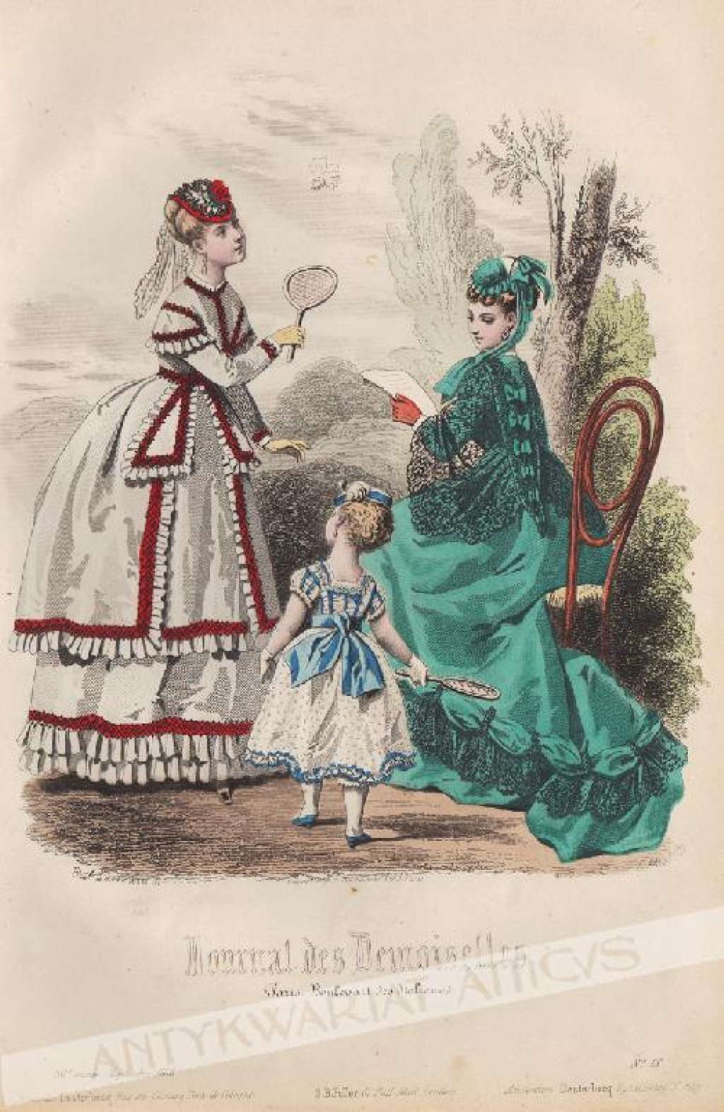 [rycina, 1868] Journal des Demoiselles  [moda paryska]