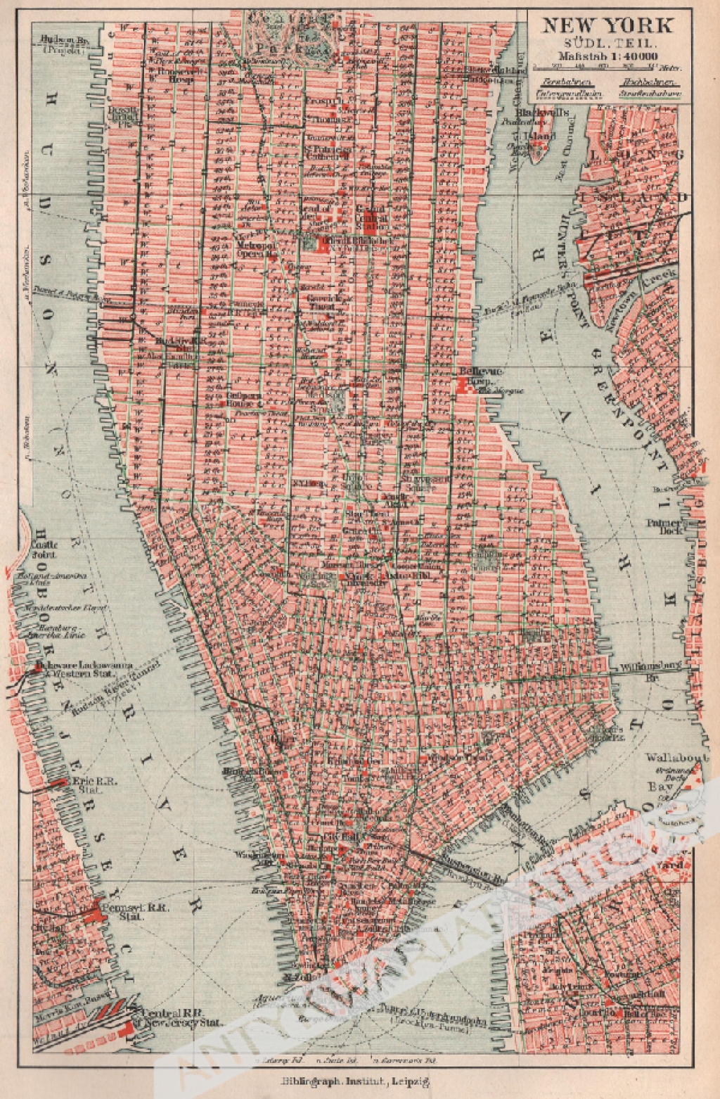 [plan miasta, 1908] New York und Umgebung [Nowy York i okolice]