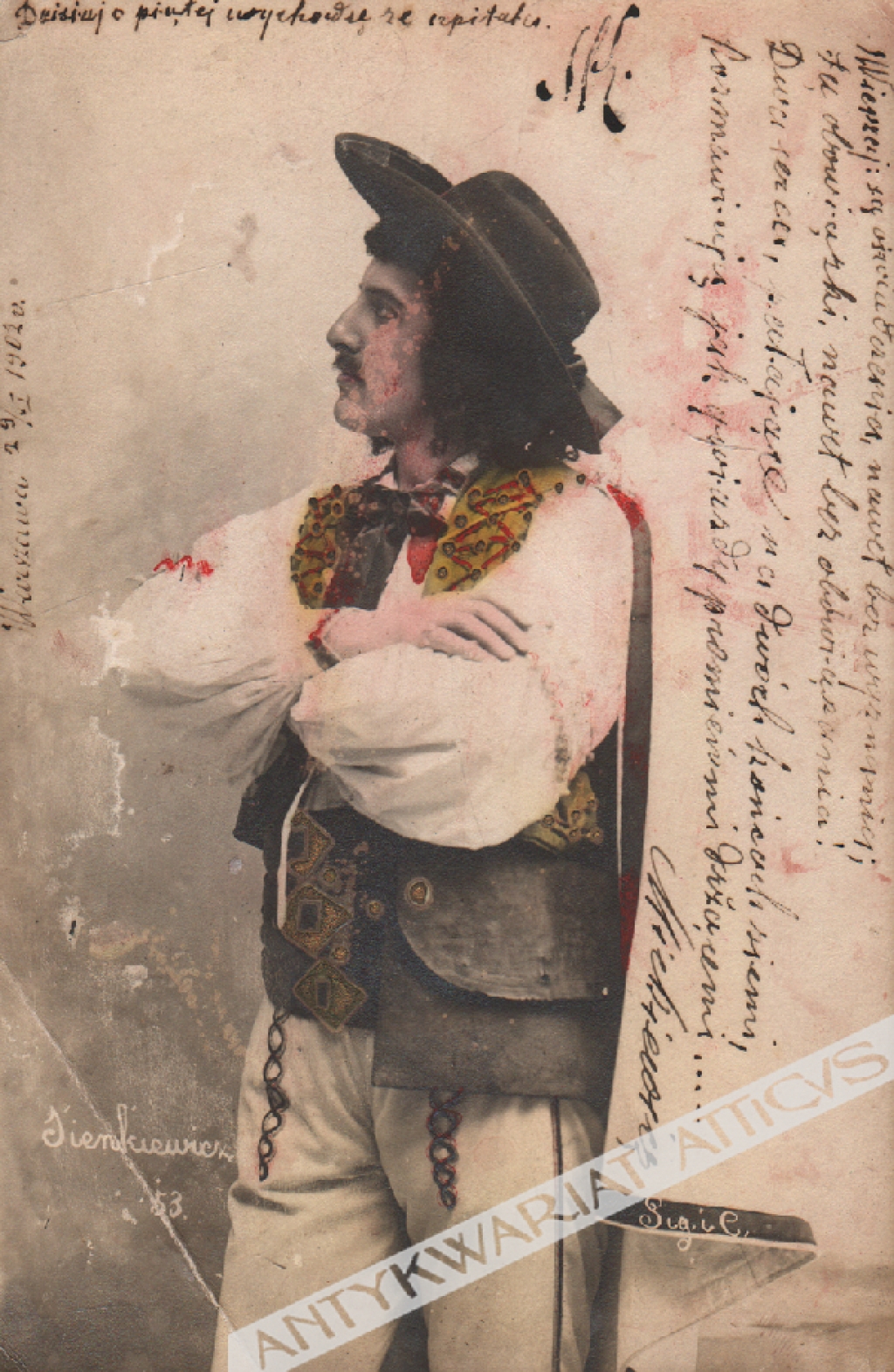 [pocztówka, ok. 1902]  [góral]