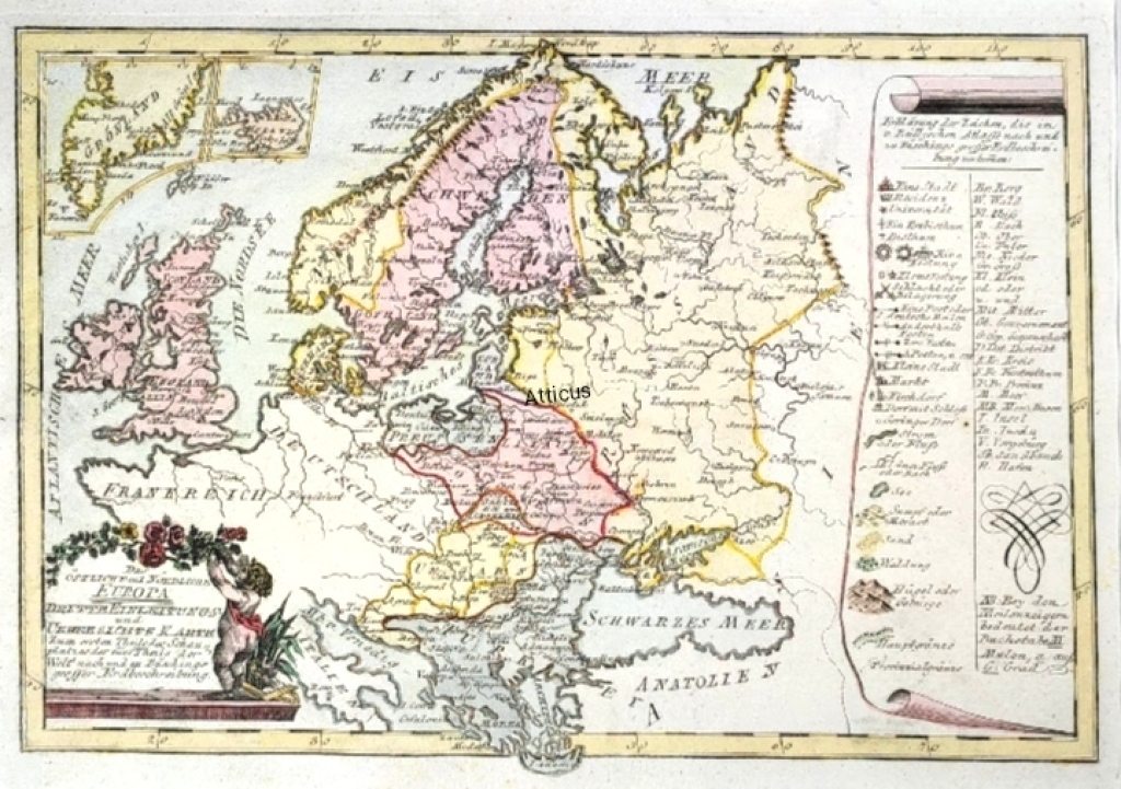[mapa, Europa, 1790] Das Ostliche und Nordliche Europa. Dritte Einleitungs und Ubersichts Karte