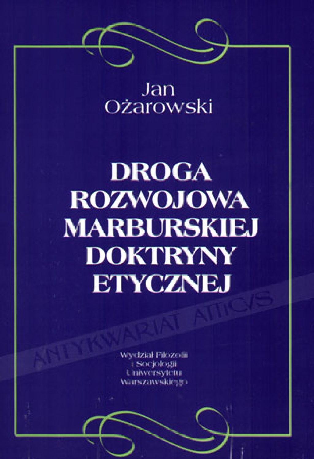 Droga rozwojowa marburskiej doktryny etycznej