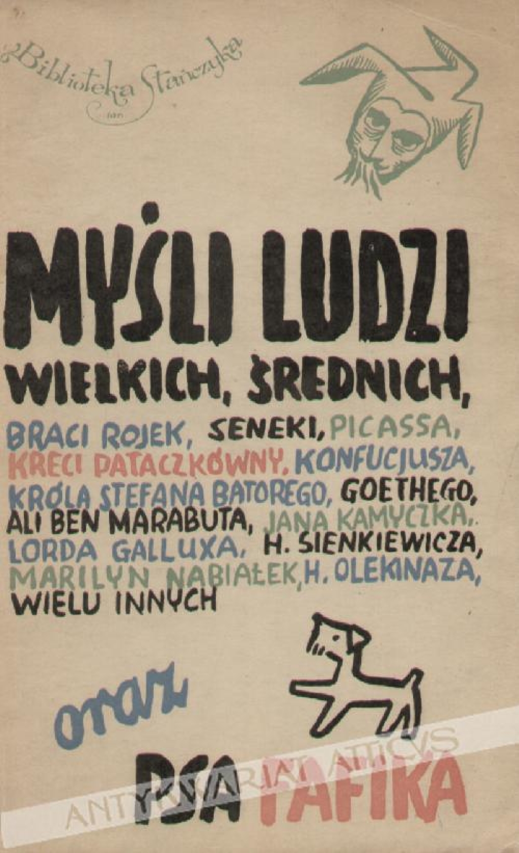 Myśli ludzi wielkich, średnich oraz psa Fafika