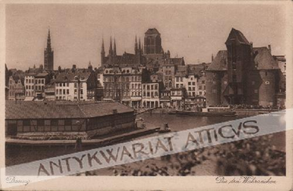 [fotografia na papierze pocztówkowym, lata 1930] Danzig. Die drei Wahrzeichen