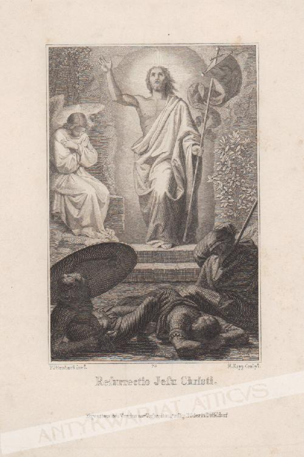 [rycina, 1870] Refurrectio Jefu Christi [Zmartwychwstanie Jezusa Chrystusa]