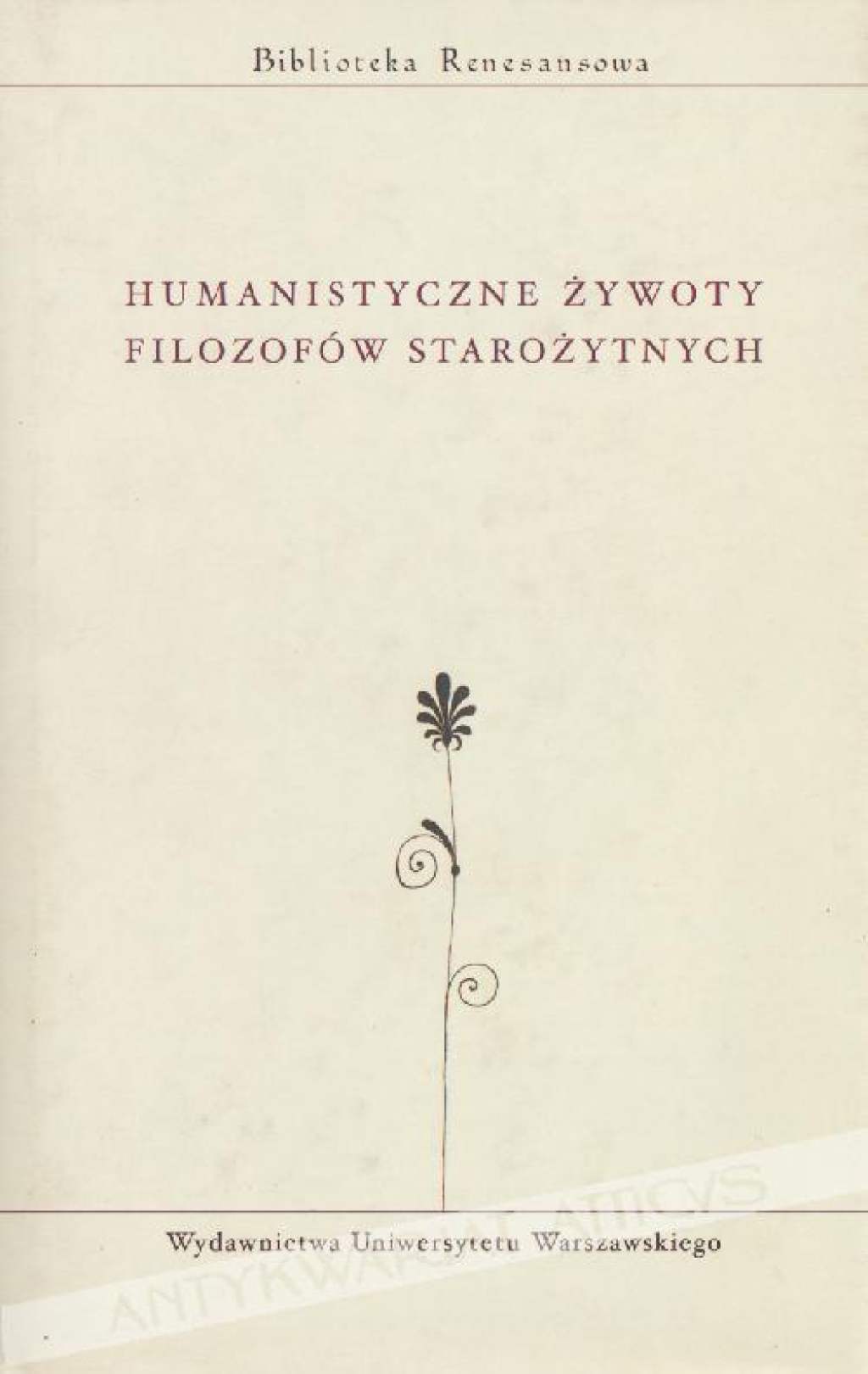 Humanistyczne żywoty filozofów starożytnych