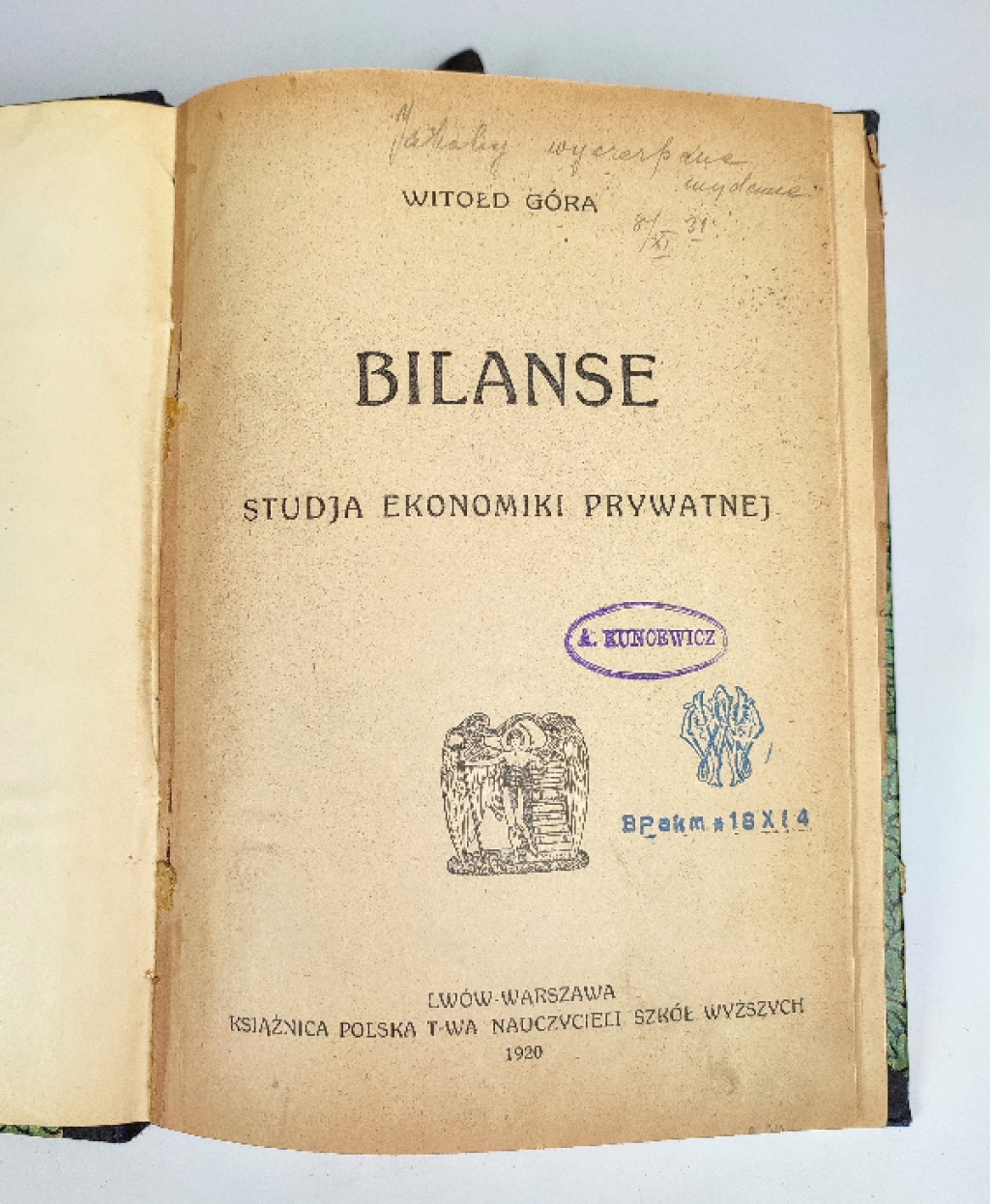 Bilanse. Studja ekonomiki prywatnej