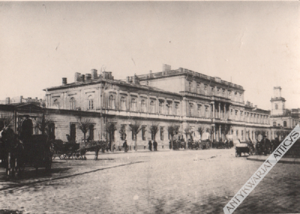 [fotografia, 1924] Dworzec Warszawsko-Wiedeński od strony Alej Jerozolimskich 19.12.1924
