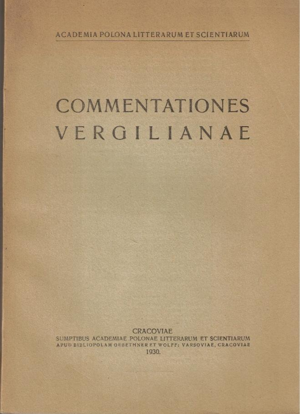 Commentationes Vergilianae