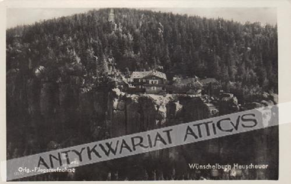[pocztówka, lata 1930-te] Wunschelburg Heuscheuer [Radków kłodzki]