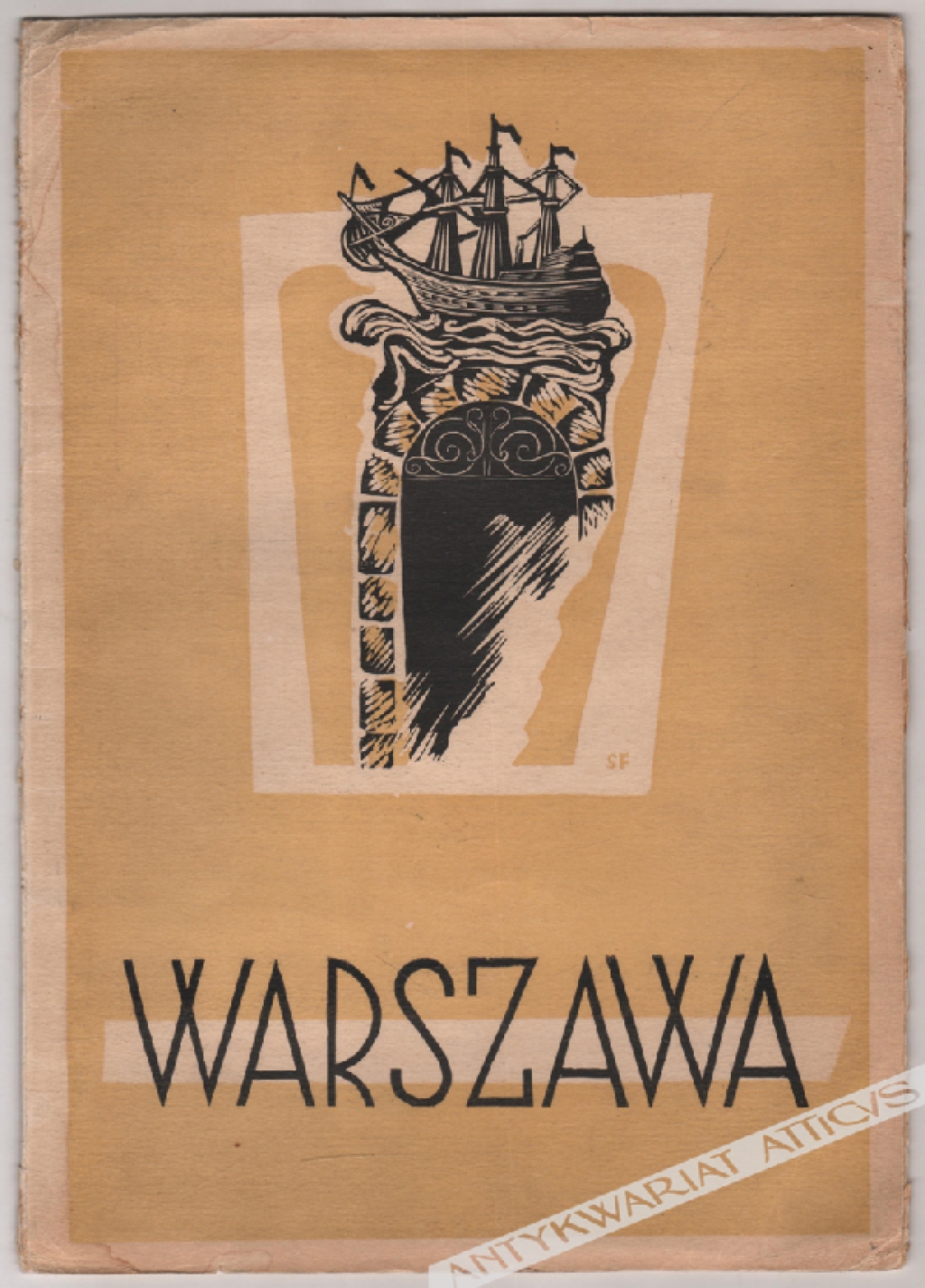 Warszawa. Dwanaście plansz dwubarwnych 24 drzeworyty Stefanii Dretler-Flin