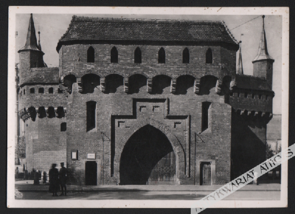 [pocztówka, ok. 1939] [Kraków. Barbakan]