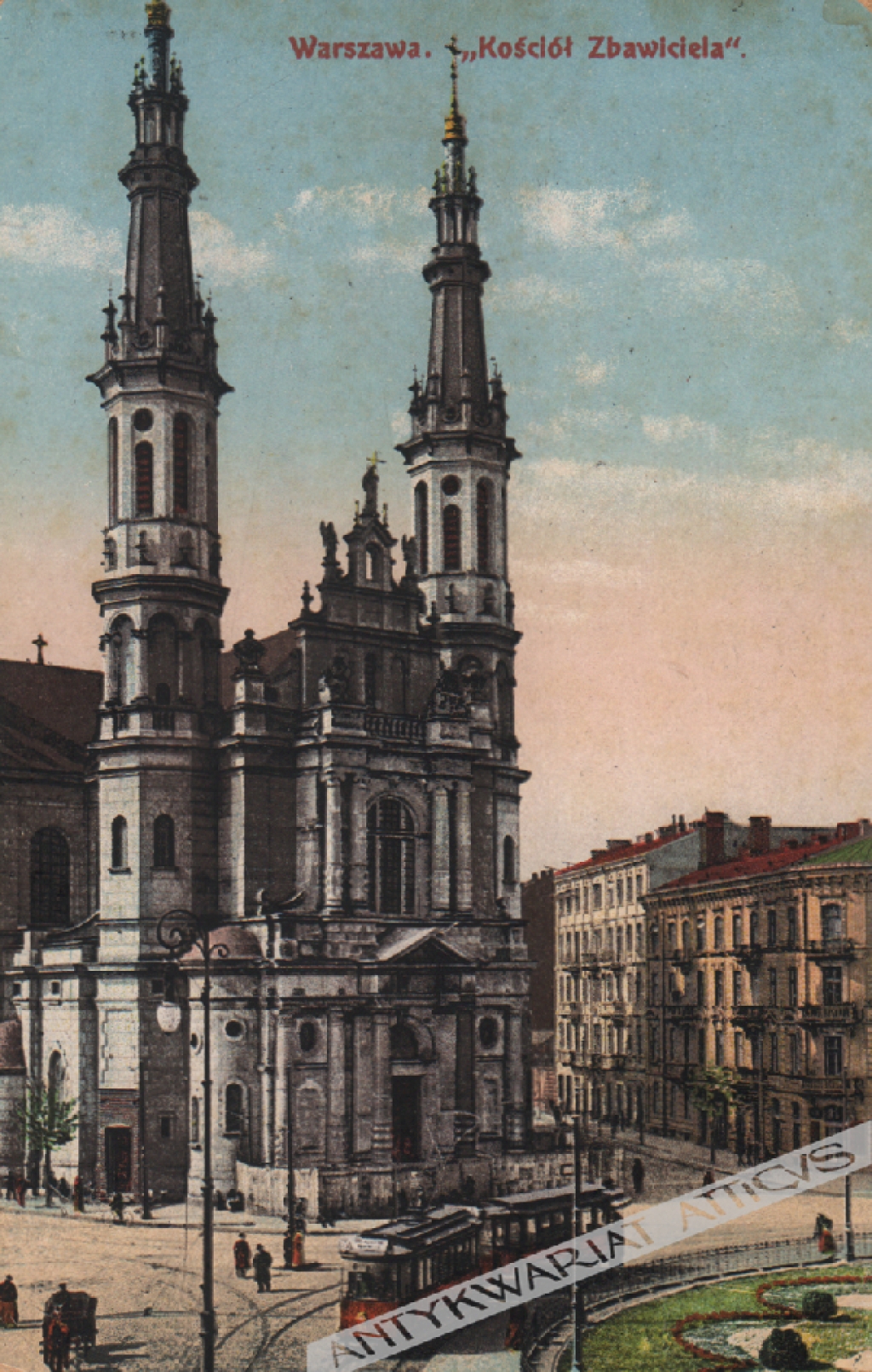 [pocztówka, 1913] Warszawa. "Kościół Zbawiciela". Varsovie. Eglise du sauveur.