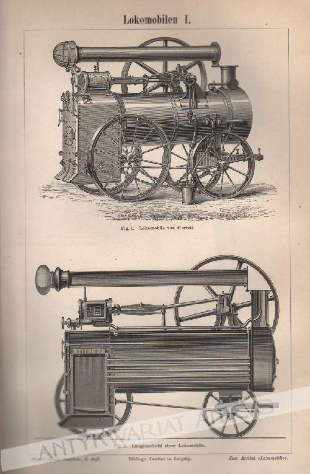 [rycina, 1896] Lokomobilen I-III [lokomobile]