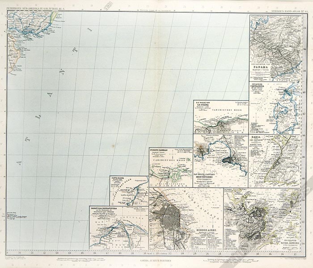 [mapa, 1891] Sud-Amerika [Ameryka Południowa]
