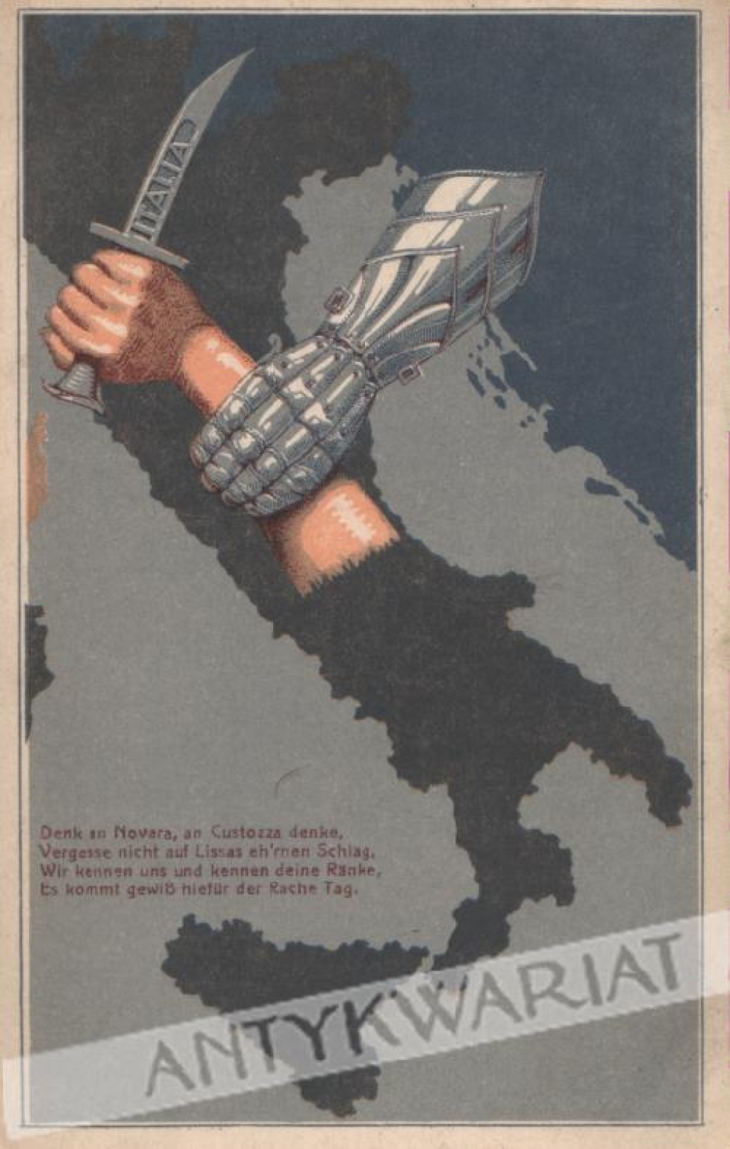 [pocztówka, ok. 1914] Denk an Novara...