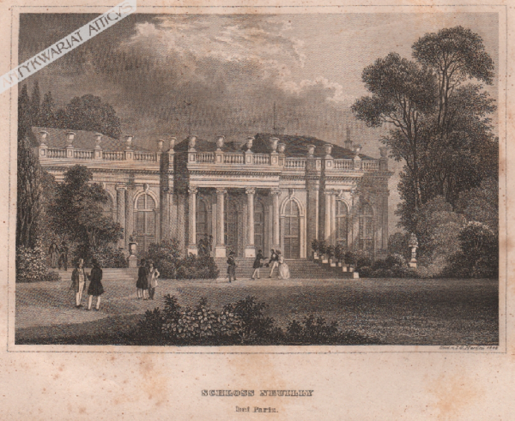 [rycina, ok. 1860] Schloss Neully bei Paris.