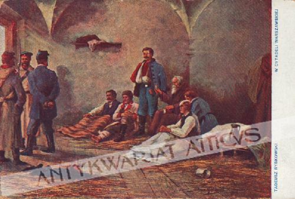[pocztówka ok.1920] Tadeusz Rybkowski. W cytadeli Warszawskiej