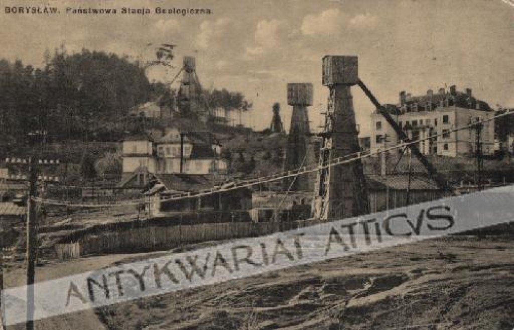 [pocztówka, ok. 1930] Borysław. Państwowa Stacja Geologiczna