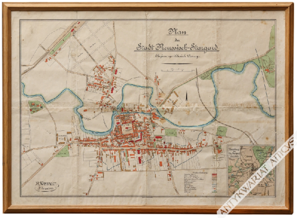 [plan, Starogard Gdański, 1903] Plan der Stadt Preussich-Stargard Regierungs-Bezirk Danzing