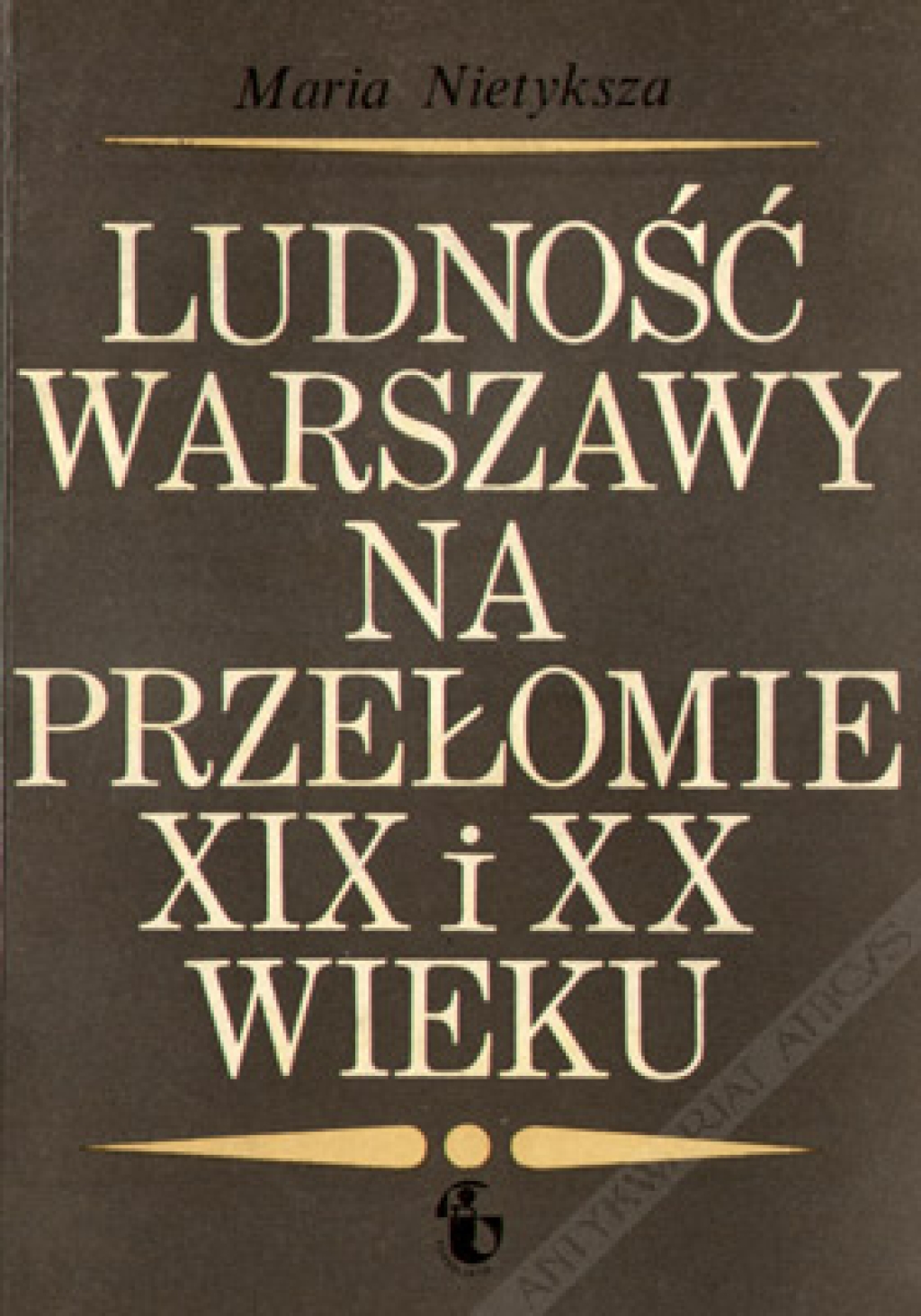Ludność Warszawy na przełomie XIX i XX wieku